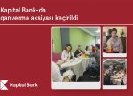 Kapital Bank-da qanvermə aksiyası keçirildi