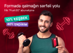 Birbank kartları ilə illik Push30 abunəçilərinə 10% keşbek