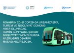 COP29: Şəhər nəqliyyatının yaşıllaşdırılması müzakirə olunacaq