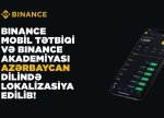 Binance mobil tətbiqi və Binance Akademiya Azərbaycan dilində istifadəyə verildi