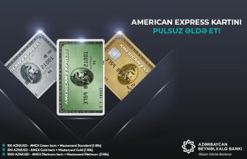 Azərbaycan Beynəlxalq Bankı “American-Express” kartları hədiyyə edir