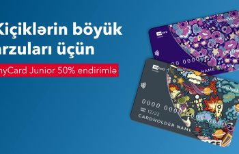 “myCard Junior” kartları 50% endirimlə