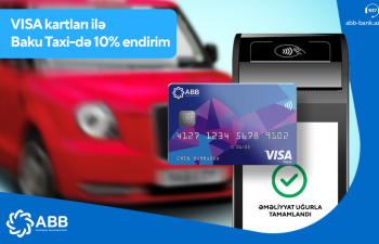 Taksi ilə gediş haqqına 10% endirim