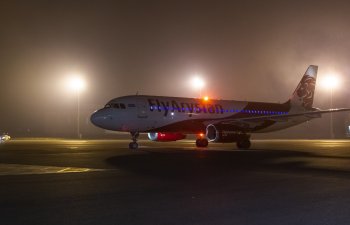 Heydər Əliyev Beynəlxalq Aeroportu “FlyArystan” aviaşirkətinin ilk reysini qəbul edib 