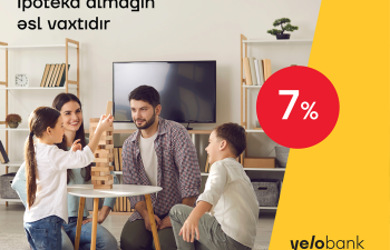 Yelo Bank-dan 7%-lik ipoteka krediti