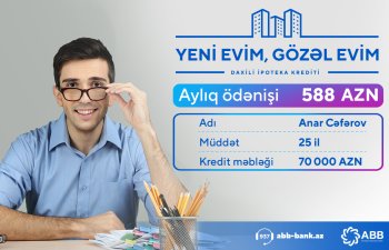 6%-dən başlayan və 25 illik daxili ipoteka