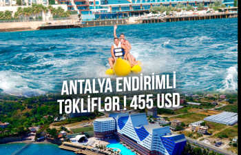 455 dollardan başlayan qiymətlərlə endirimli ANTALYA TURU