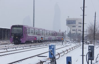 Qarlı hava şəraitində metropoliten normal iş rejimində çalışıb