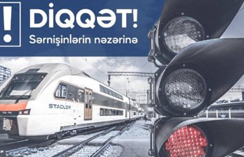 DİQQƏT!  Qeyri iş günlərində elektrik qatarlarının qrafiki