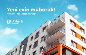 Unibank ipoteka faiz dərəcəsini aşağı salıb