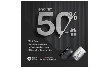 “Platinum” və “Black” kartı 50% endirimlə!