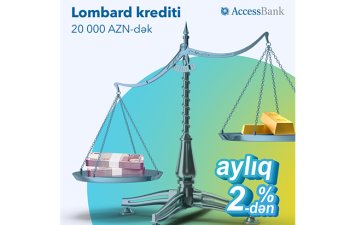 AccessBank-dan qızıl kimi dəyərli kredit!