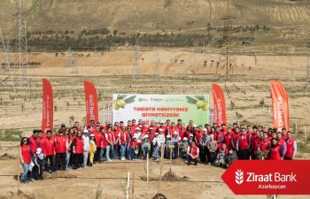 Ziraat Bank Azərbaycan “Yaşıl Gələcək” layihəsi çərçivəsində müştərilərinin adına ağac əkdi - FOTO