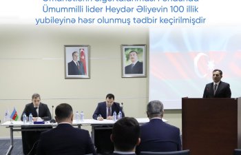 Ümumilli lider Heydər Əliyevin 100 illik yubileyinə həsr olunmuş tədbir keçirilib - FOTO