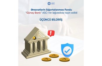 Əmanətlərin Sığortalanması Fondu “Günay Bank” ASC-nin ləğvedicisi təyin edildi