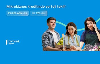 100 000 AZN-dək mikrokreditlə biznesinizi böyütməyə başlayın