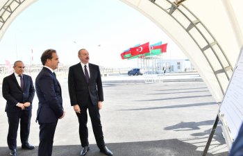 Prezident Sumqayıtda təməlqoyma mərasimlərində iştirak edib - FOTO