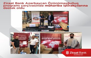 Ziraat Bank Azərbaycan Özünüməşğulluq proqramı çərçivəsində müharibə iştirakçılarına dəstək olub