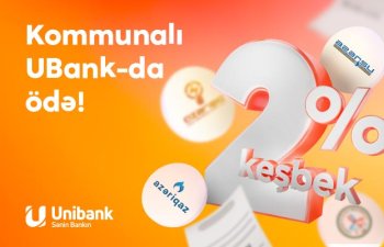 Kommunal ödənişlərinizi Unibank mobil tətbiqində edin və qazanın!