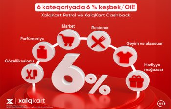 XalqKartla 6% keşbek!