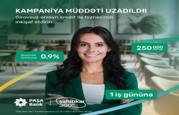 PAŞA Bank-ın endirimli biznes kredit kampaniyasının müddəti uzadılıb