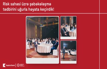 “Risk sahəsi üzrə şəbəkələşmə” tədbiri həyata keçirilib