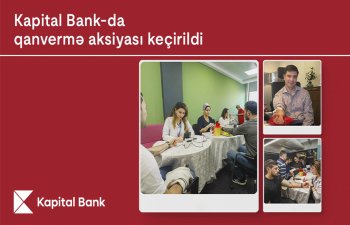 Kapital Bank-da qanvermə aksiyası keçirildi