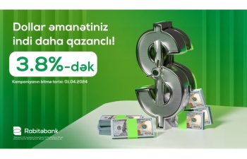 Rabitəbankda dollar əmanətiniz güvənli və qazanclı olacaq!