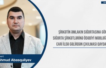 Şirkətin əmlakın sığortasına görə sığorta şirkətlərinə ödədiyi məbləğin cari ildə gəlirdən çıxılması qaydası