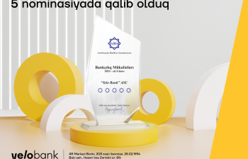 Yelo Bank 5 nominasiyada qalib oldu!  