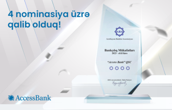 AccessBank 4 nominasiya üzrə qalib oldu!  