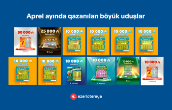 “Poz-Qazan” oyunlarında apreldə 12 böyük uduş qazanılıb