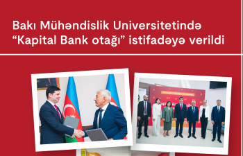 Bakı Mühəndislik Universitetində “Kapital Bank otağı