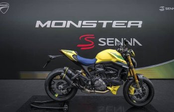 Əfsanəvi pilotun xatirəsinə həsr edilmiş Monster Senna modelini nümayiş edilib