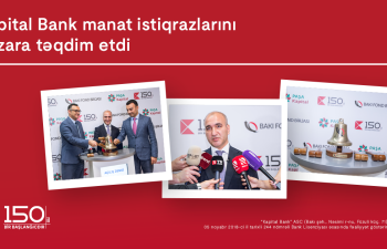 Bakı Fond Birjasında Kapital Bank-ın manat istiqrazları “Açılış zəngi” ilə bazara təqdim olundu