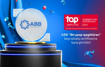 ABB “Ən yaxşı işəgötürən” beynəlxalq sertifikatına layiq görüldü!