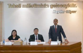 Bakı Dövlət Universitetində vergi hüququ ixtisası üzrə magistrantlarının müdafiə işi təqdim edilib