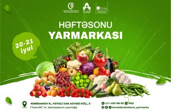 Həftəsonu “Kənddən Şəhərə” yarmarkası təşkil olunacaq