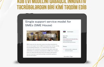 İqtisadi Əməkdaşlıq və İnkişaf Təşkilatı KOB evi modelini qabaqcıl innovativ təcrübə kimi təqdim edib