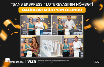 Expressbank VISA kart istifadəçilərinə hədiyyələr təqdim olunub