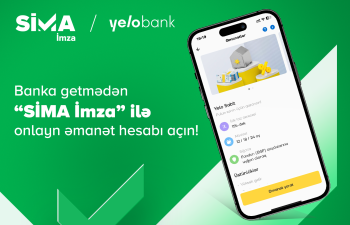 Banka getmədən "SİMA İmza" ilə onlayn əmanət hesabı açın!