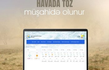 Havada toz müşahidə olunur - Milli Hidrometeorologiya Xidməti