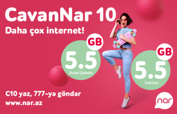 “Nar”dan yeni dərs ili üçün sərfəli tarif: "CavanNar 10"