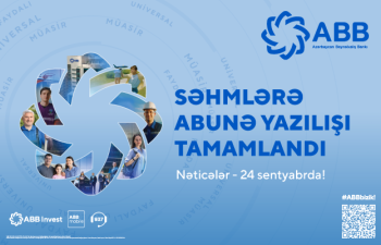 ABB-nin səhmlərinə abunə yazılışı başa çatdı!