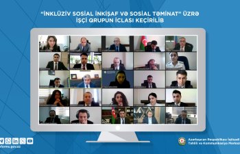 “İnklüziv sosial inkişaf və sosial təminat” İşçi qrupunun iclası keçirilib - İİTKM