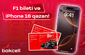 “Bakcell”dən “iPhone 16” qazanmaq şansı!