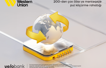 Yelo Bank-da Western Union ilə xaricə pul göndərmək artıq mümkündür