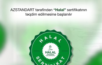 “Halal” sertifikatı artıq AZSTANDART tərəfindən veriləcək