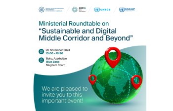 COP29: Rəqəmsal Orta Dəhliz və Dayanıqlı Nəqliyyat müzakirə ediləcək