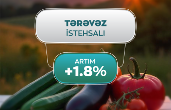 Azərbaycanda tərəvəz istehsalı 1,8% artıb